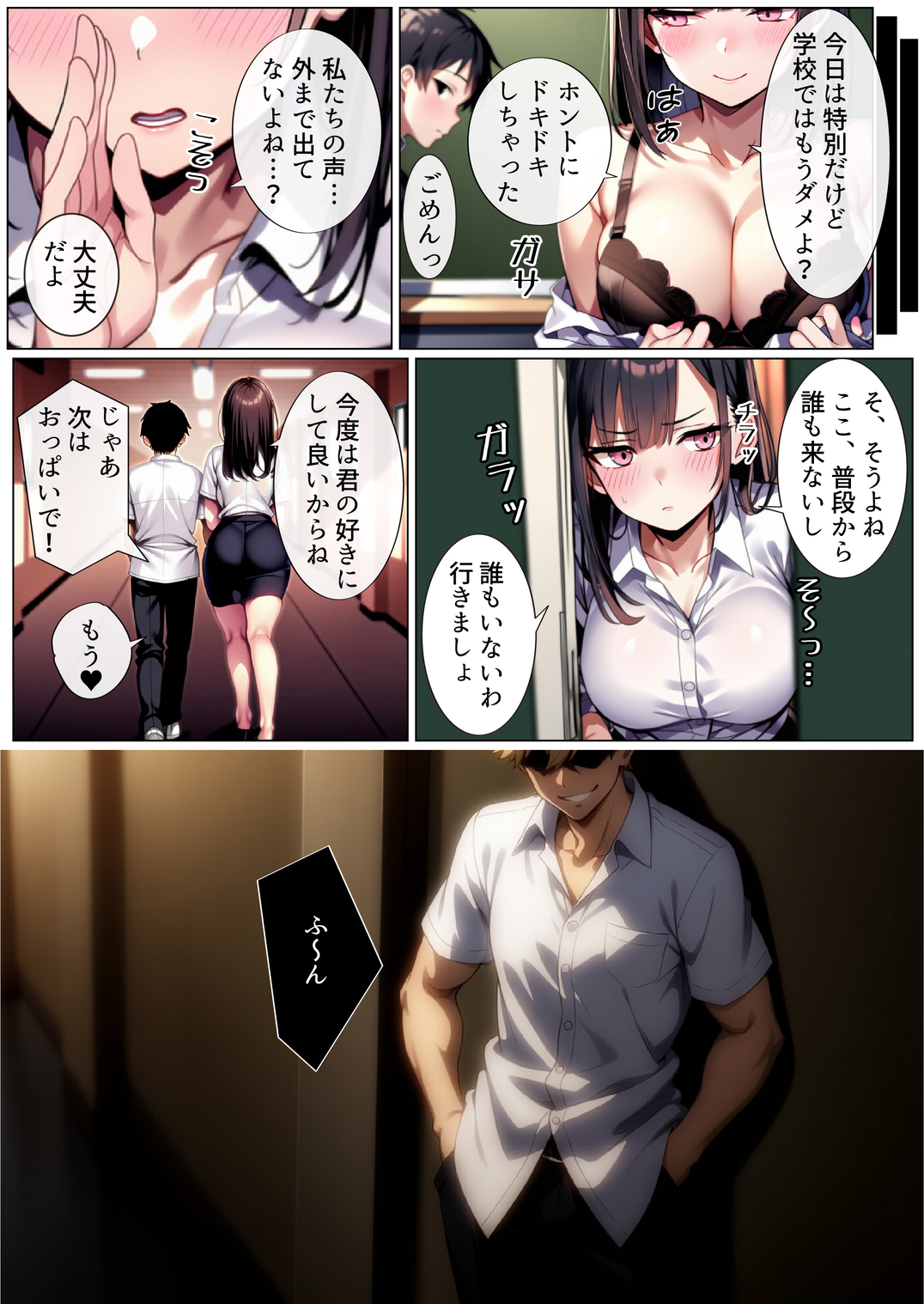 【エロマンガ】大好きな先生と学校の理科室でエッチしてしまった結果…