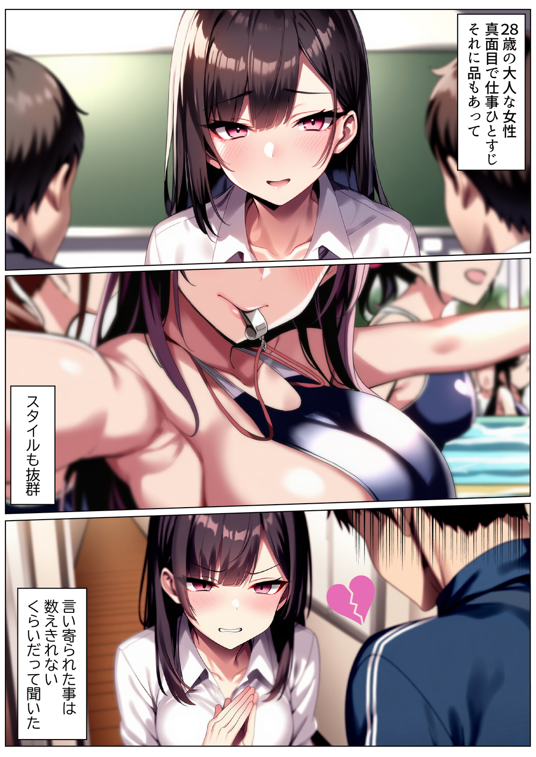 【エロマンガ】大好きな先生と学校の理科室でエッチしてしまった結果…