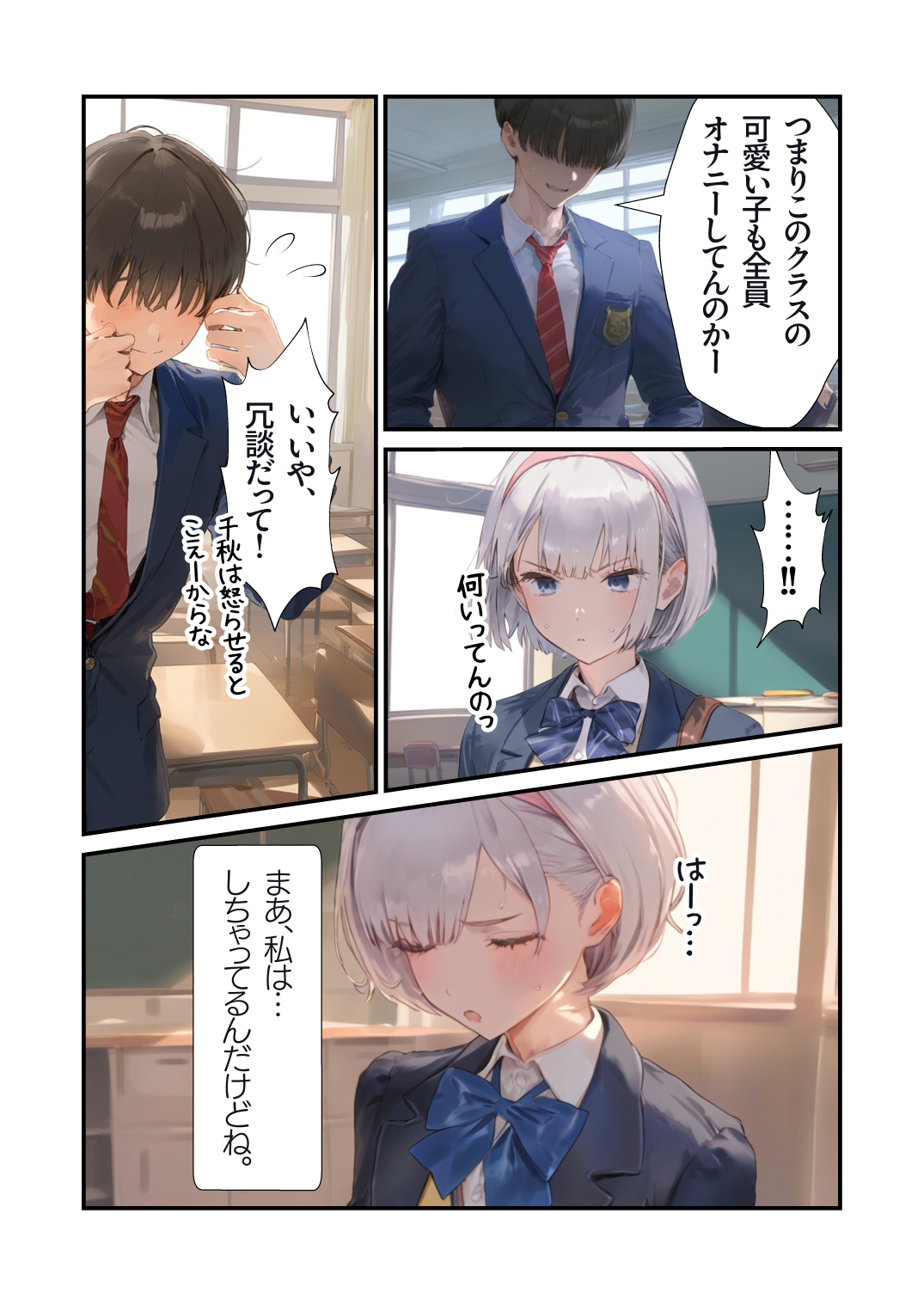【エロ漫画】カメラの前で公開処女喪失！？エッチしないと出られない部屋に入ってしまった美少女の運命が…