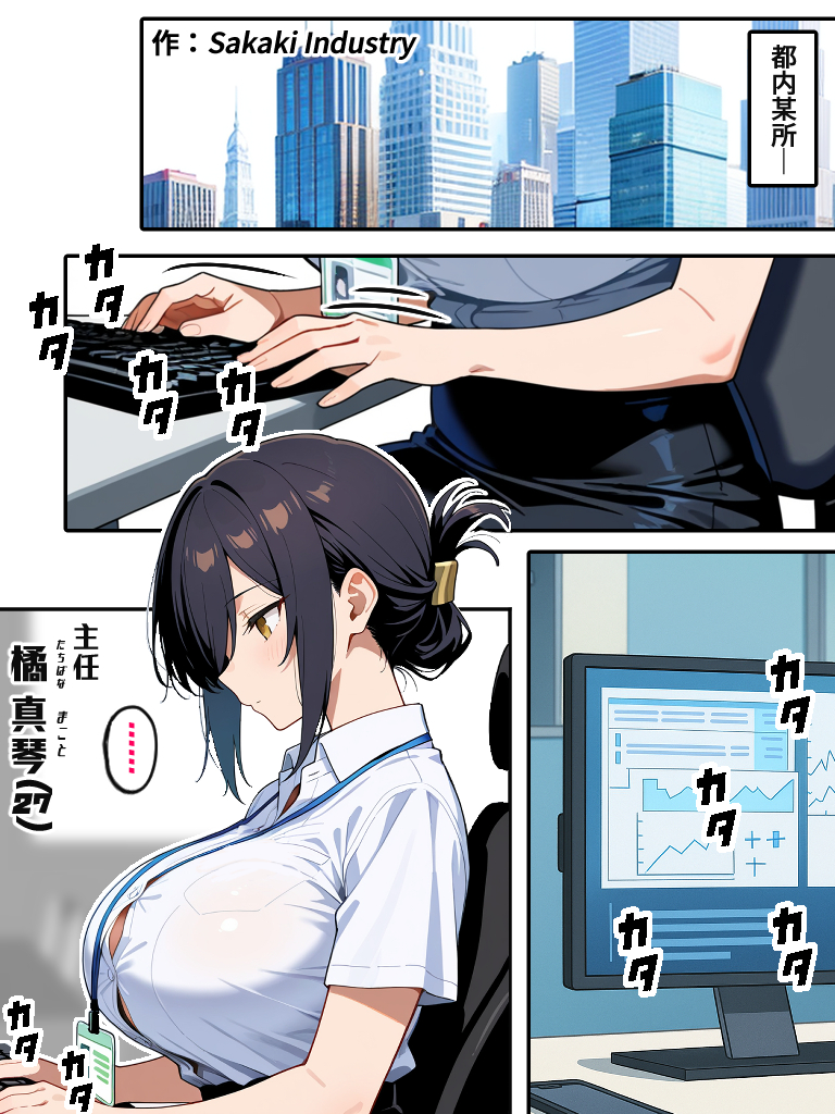 【えろまんが】仕事上の重大なミスをカラダを張って俺の彼女が守ってくれたけど…