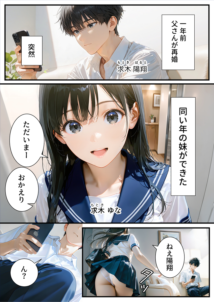 【エロ漫画】性欲つよつよ美少女と絶倫童貞のドキドキいちゃラブな2日間