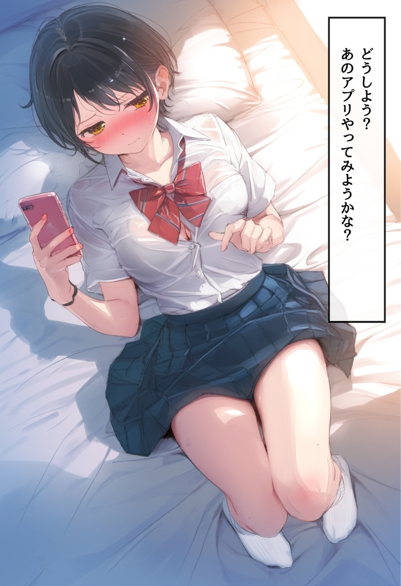 【エロマンガ】おじさんとの出会いを求めてマッチングアプリする女の子がそこで出会ったおじさんと初体験を…