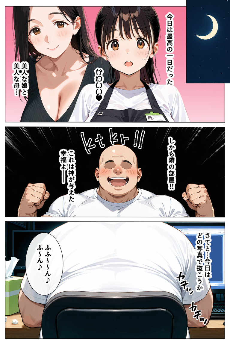 【エロ漫画】毎日通ってる喫茶店の女の子とそのお母さんのハーレム丼が最高すぎるwww
