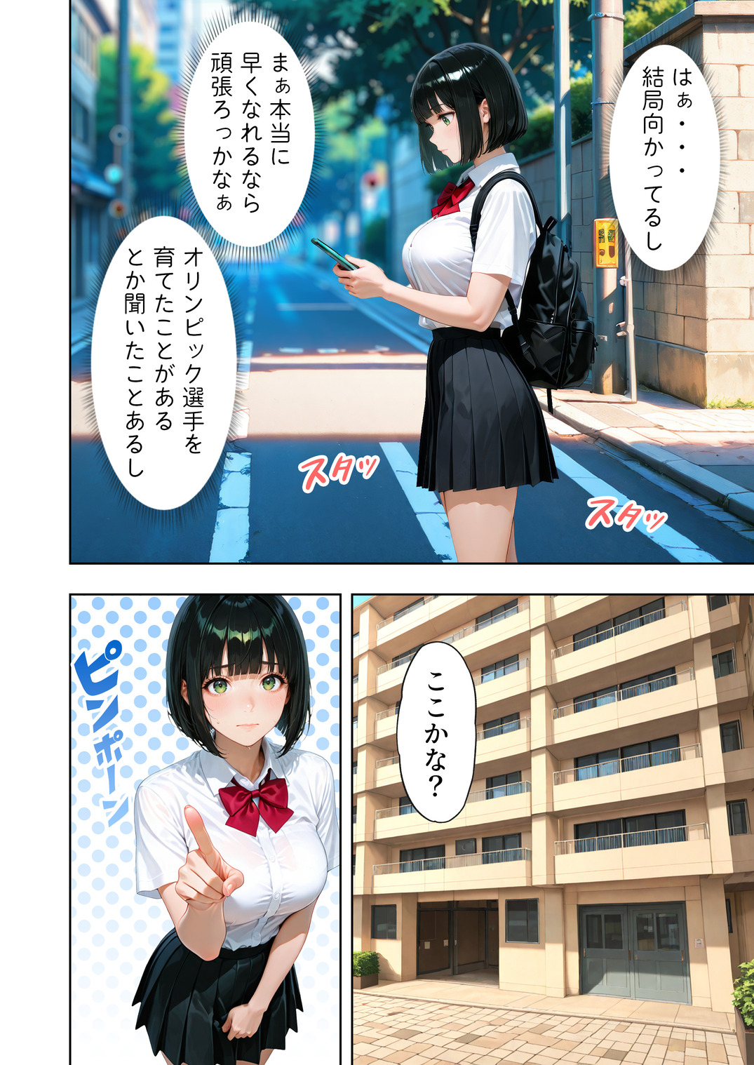 【エロマンガ】大きなおっぱいが原因で足が遅くなってしまった女の子に対する秘密の特訓がエロ過ぎるwww