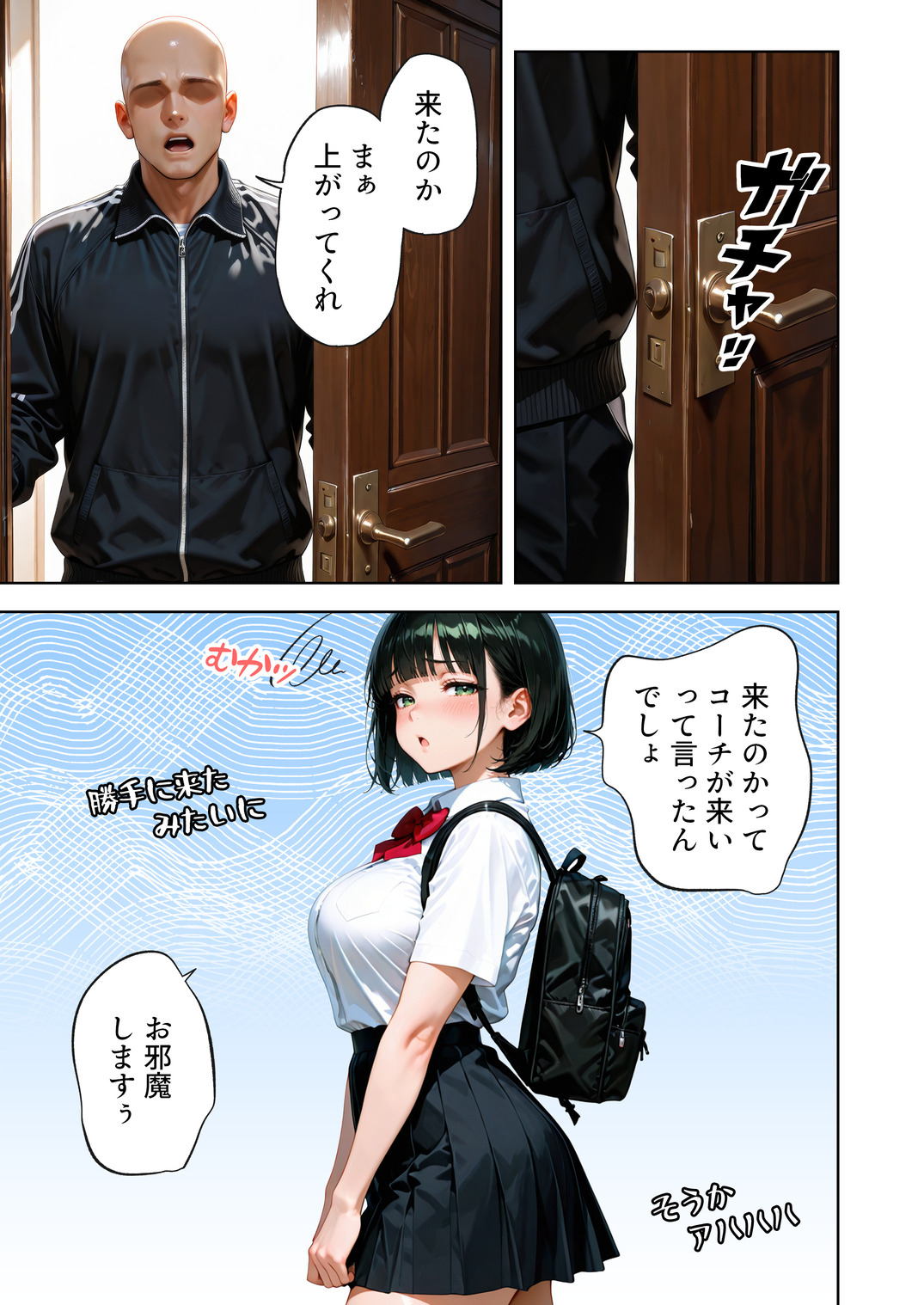 【エロマンガ】大きなおっぱいが原因で足が遅くなってしまった女の子に対する秘密の特訓がエロ過ぎるwww