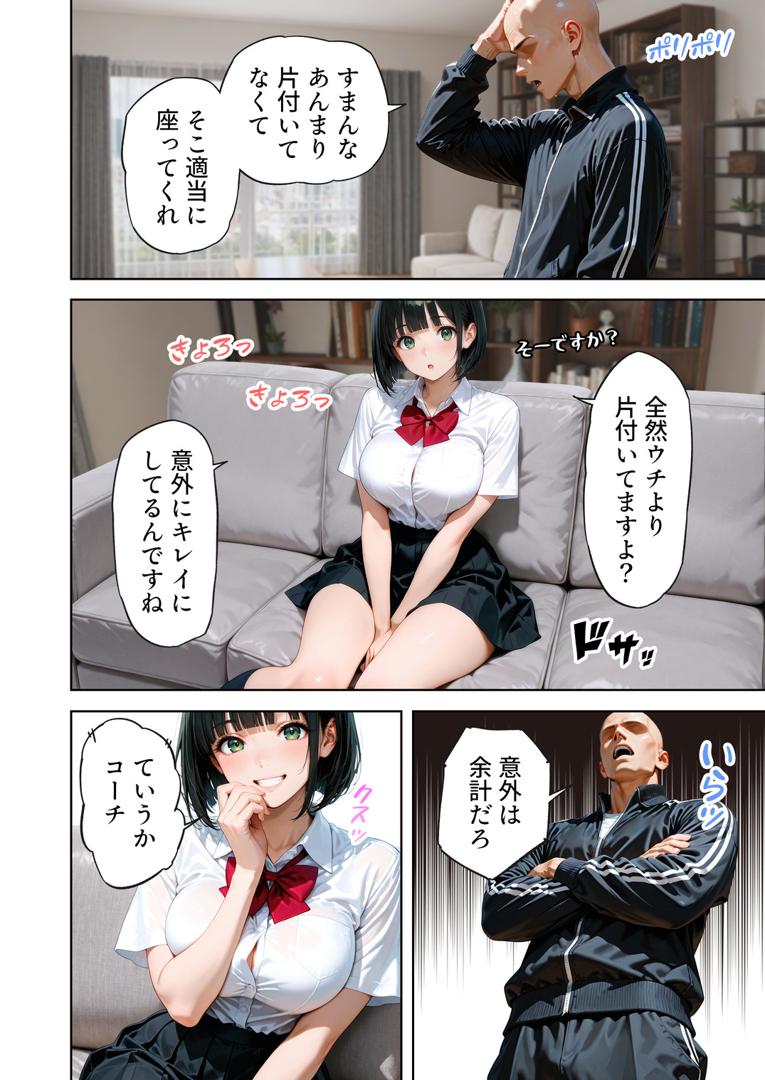 【エロマンガ】大きなおっぱいが原因で足が遅くなってしまった女の子に対する秘密の特訓がエロ過ぎるwww