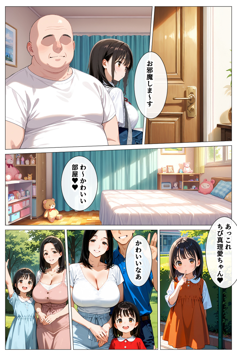 【エロ漫画】毎日通ってる喫茶店の女の子とそのお母さんのハーレム丼が最高すぎるwww