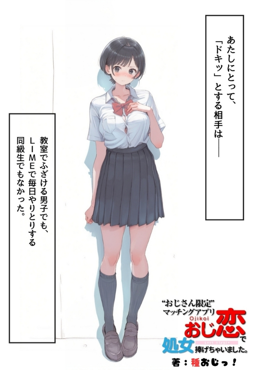 【エロマンガ】おじさんとの出会いを求めてマッチングアプリする女の子がそこで出会ったおじさんと初体験を…