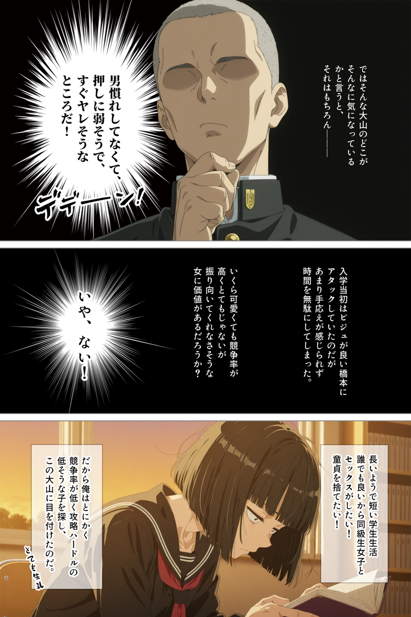 【エロマンガ】セックスをする為だけに地味系女子と付き合うって…そういう作戦もあったかwww