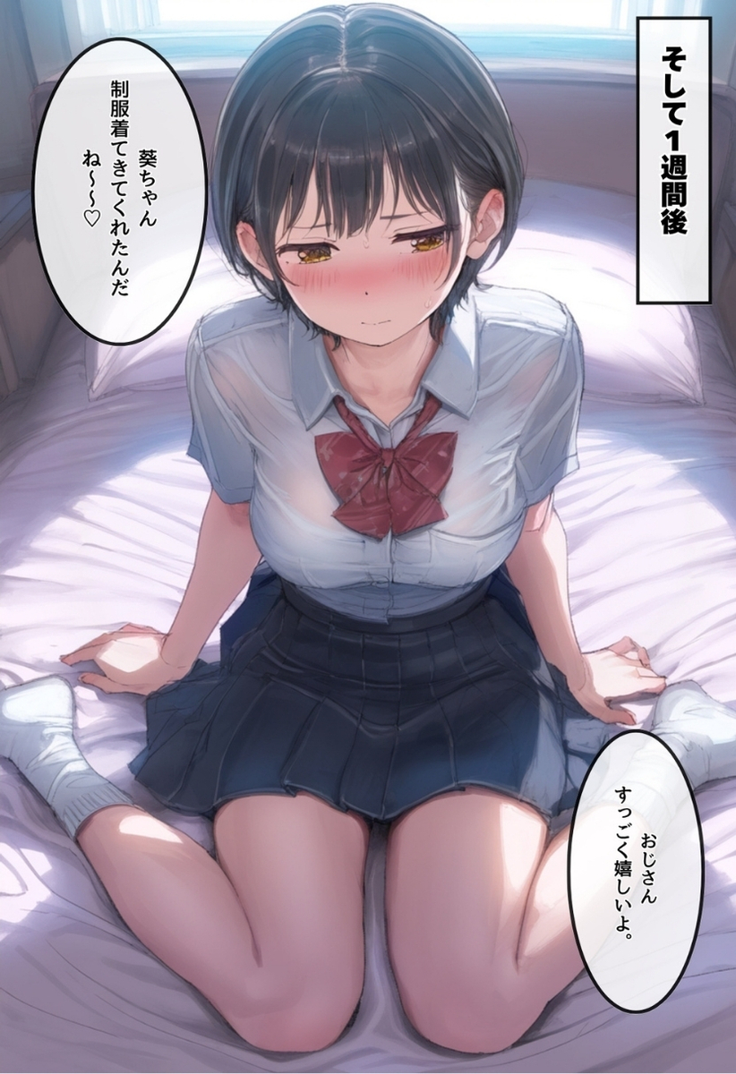 【エロマンガ】おじさんとの出会いを求めてマッチングアプリする女の子がそこで出会ったおじさんと初体験を…