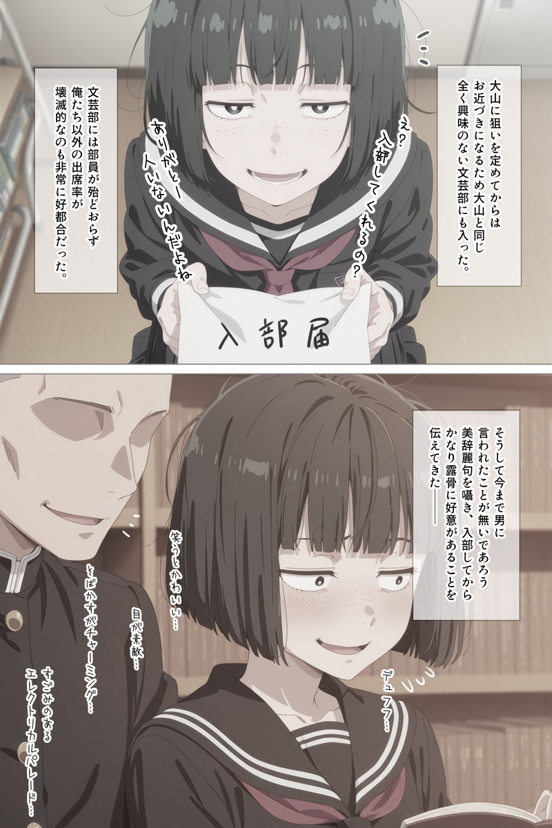 【エロマンガ】セックスをする為だけに地味系女子と付き合うって…そういう作戦もあったかwww