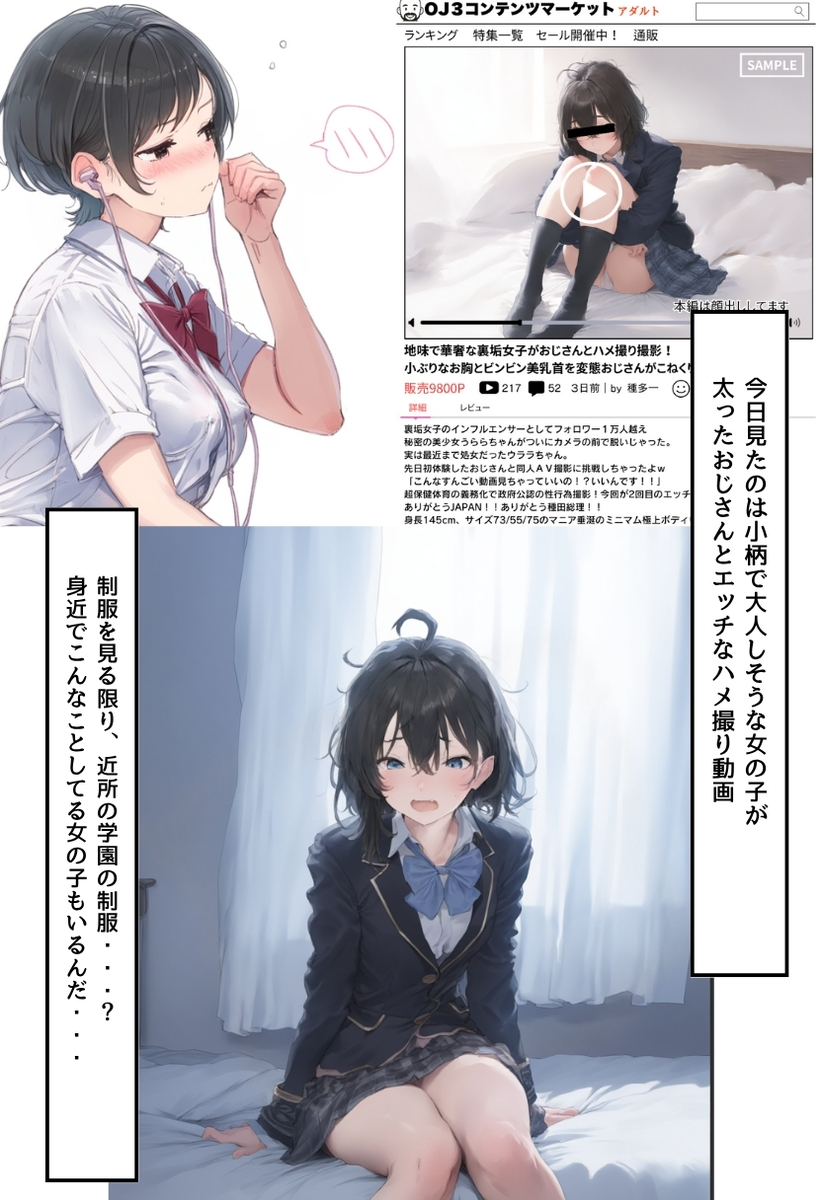 【エロマンガ】おじさんとの出会いを求めてマッチングアプリする女の子がそこで出会ったおじさんと初体験を…