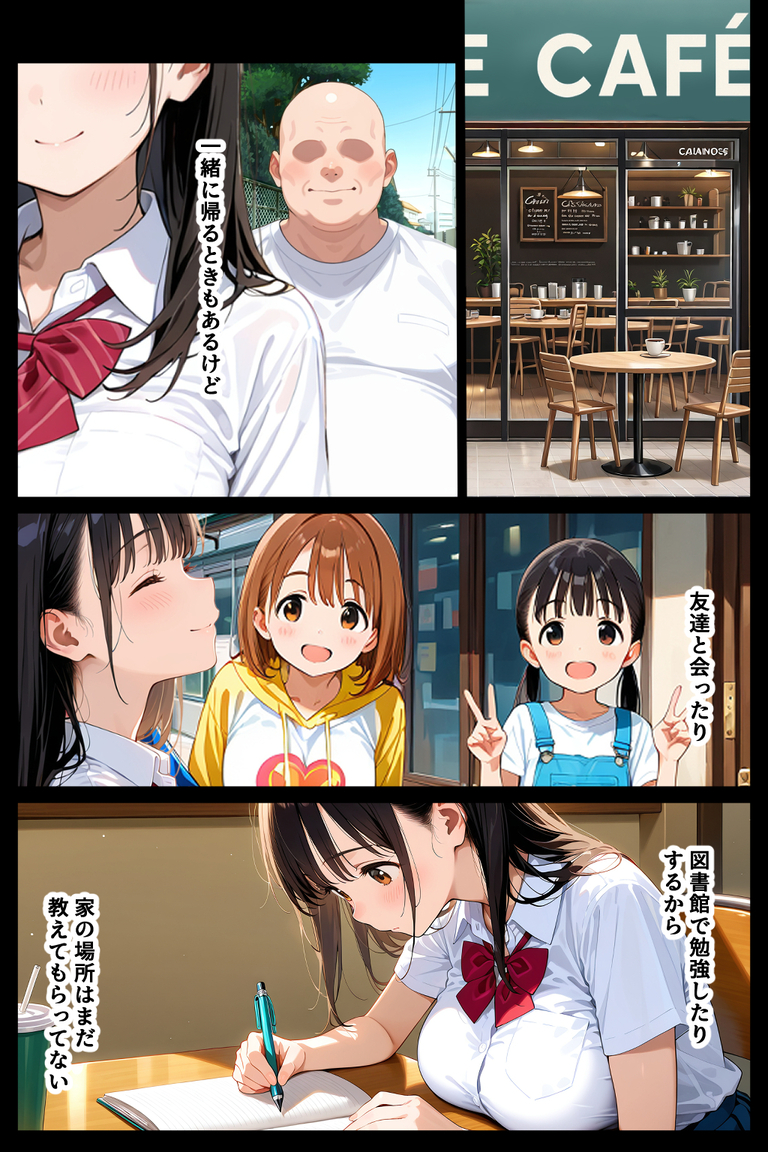 【エロ漫画】毎日通ってる喫茶店の女の子とそのお母さんのハーレム丼が最高すぎるwww