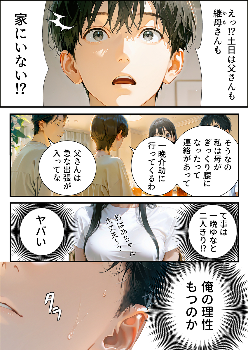 【エロ漫画】性欲つよつよ美少女と絶倫童貞のドキドキいちゃラブな2日間