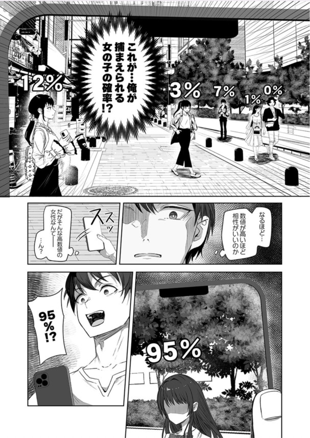 【エロマンガ】エッチができる確率がわかるアプリって最高だなwww
