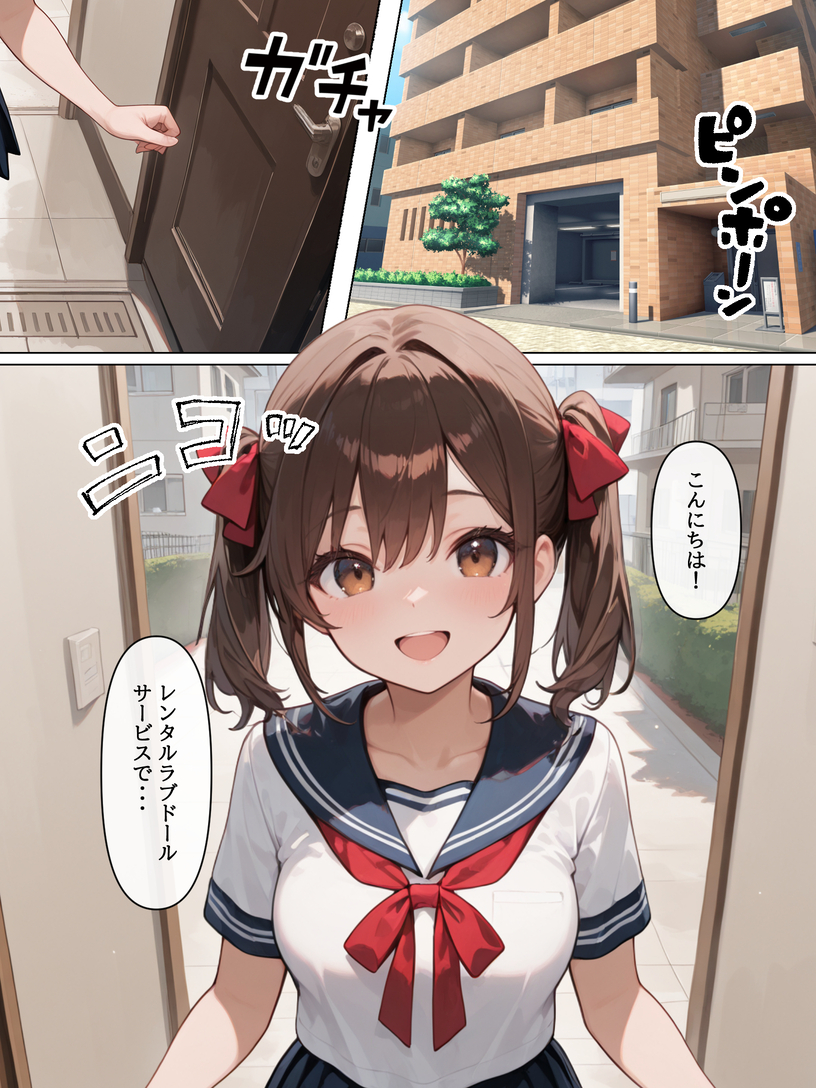 【エロ漫画】妹に特徴が似ているラブドールを注文したら…まさか本物の妹でしたwww