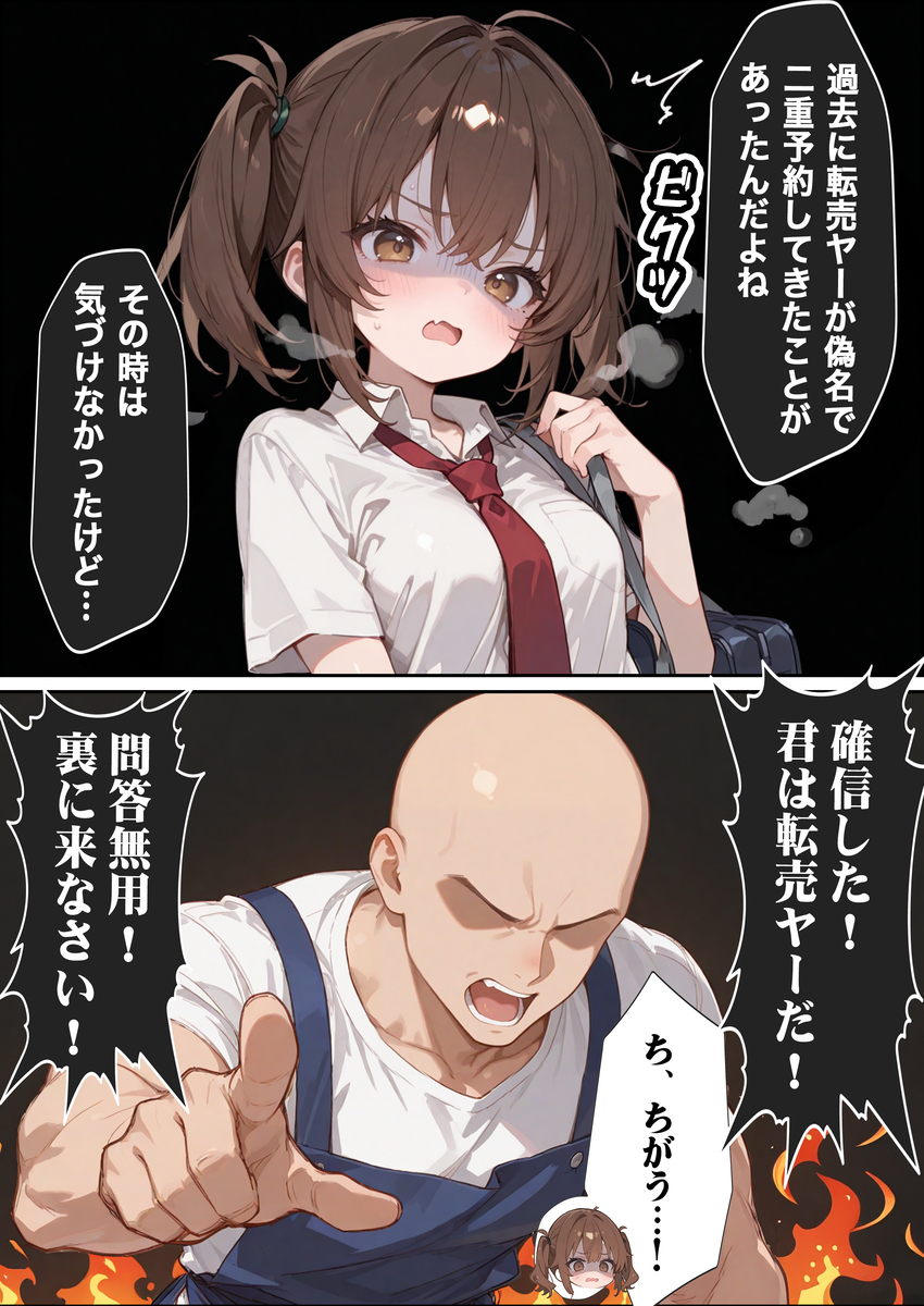【エロ漫画】転売ヤーに間違えられた美少女隠れオタクの運命が…