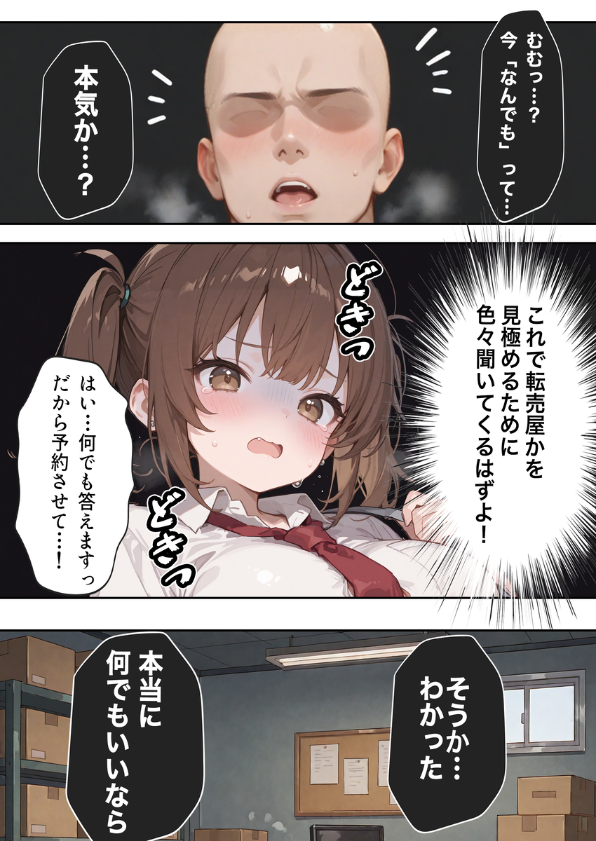 【エロ漫画】転売ヤーに間違えられた美少女隠れオタクの運命が…