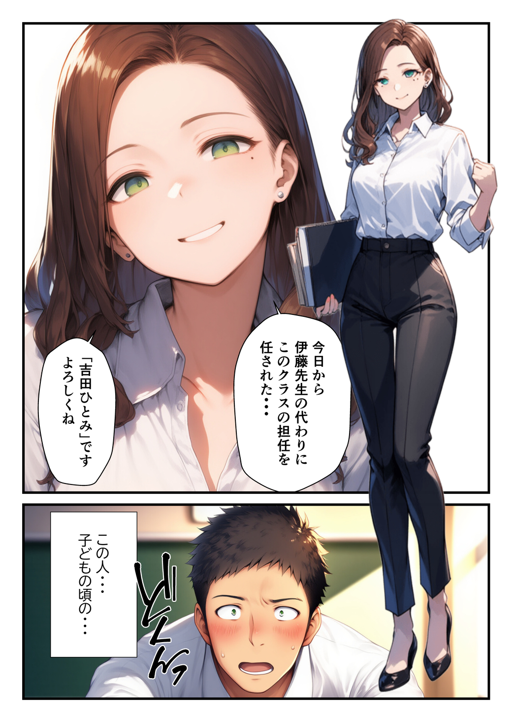 【えろまんが】幼少期のころ大好きだったお姉さんとこんなエッチな関係になれるなんて…