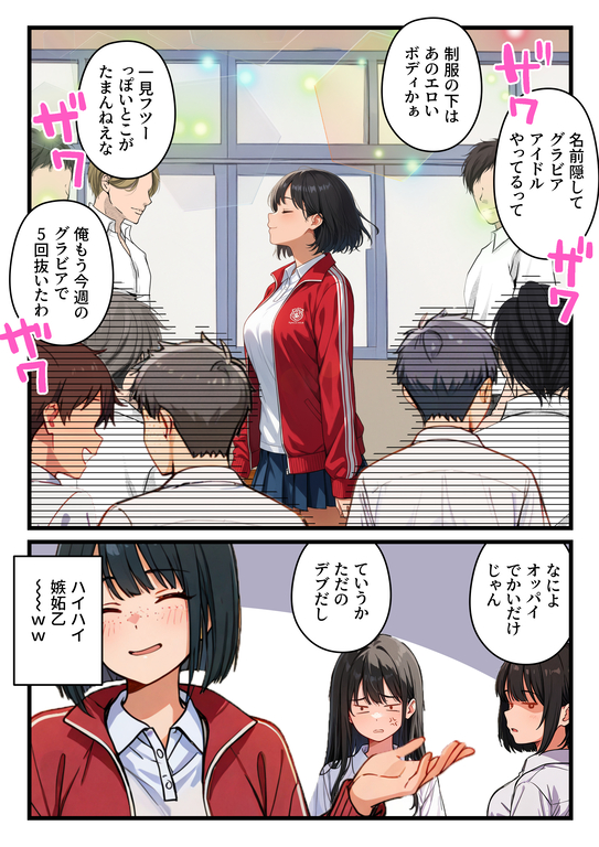 【エロマンガ】調子に乗ったらグラビアアイドルにはエロ同人みたいな末路が待っていました…