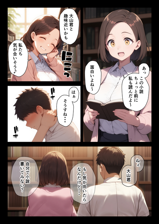 【えろまんが】大好きな熟女教師と体育教師がエッチしてる姿を見てしまい…