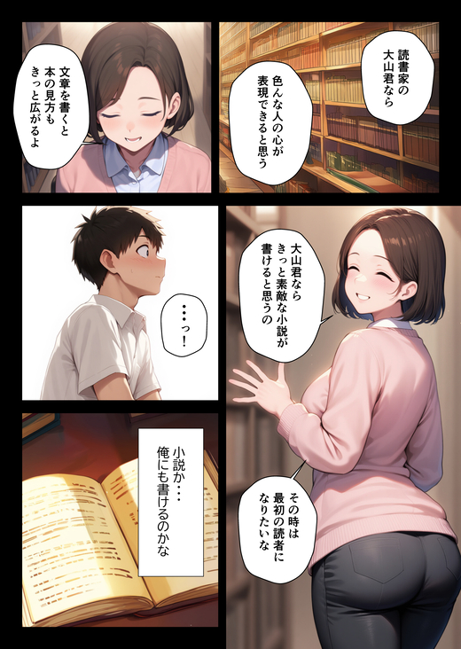 【えろまんが】大好きな熟女教師と体育教師がエッチしてる姿を見てしまい…