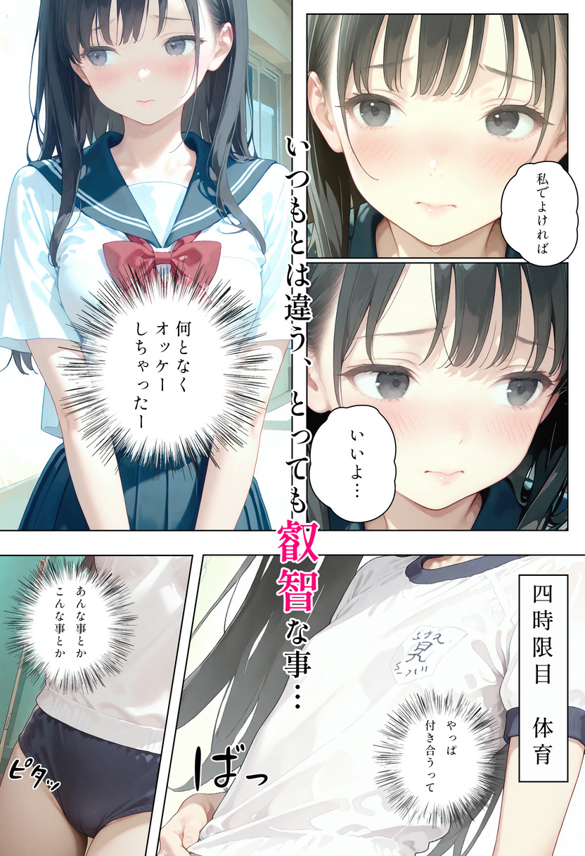 【えろまんが】清楚で可憐な制服美少女がエッチなことに目覚めて…