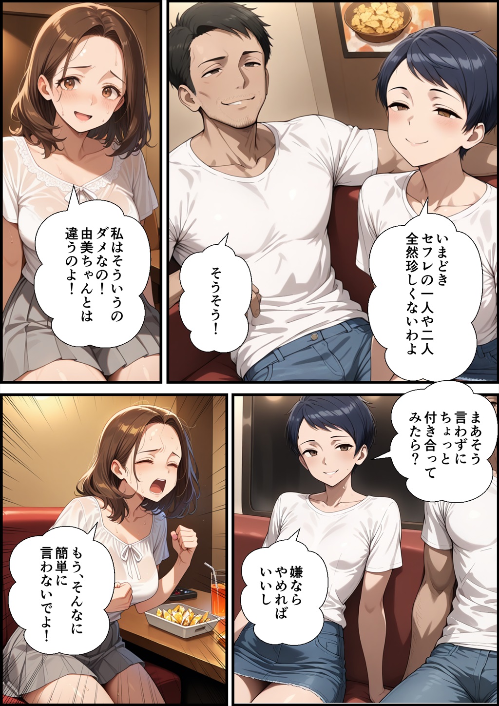 【えろまんが】夫や息子を愛しながらも流されて不倫してしまい若い男とのセックスの虜になっしまう主婦がシコリティーすぎるwww