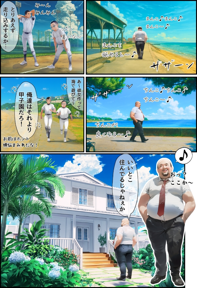 【エロ漫画】中年メタボ教師に寝取られる幼馴染み…悲しみと勃起が収まらない…