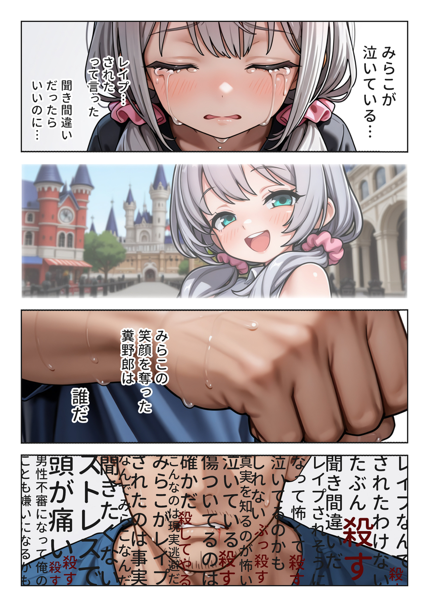 【えろまんが】娘がレイプされた話を聞かされて…興奮してる親父…