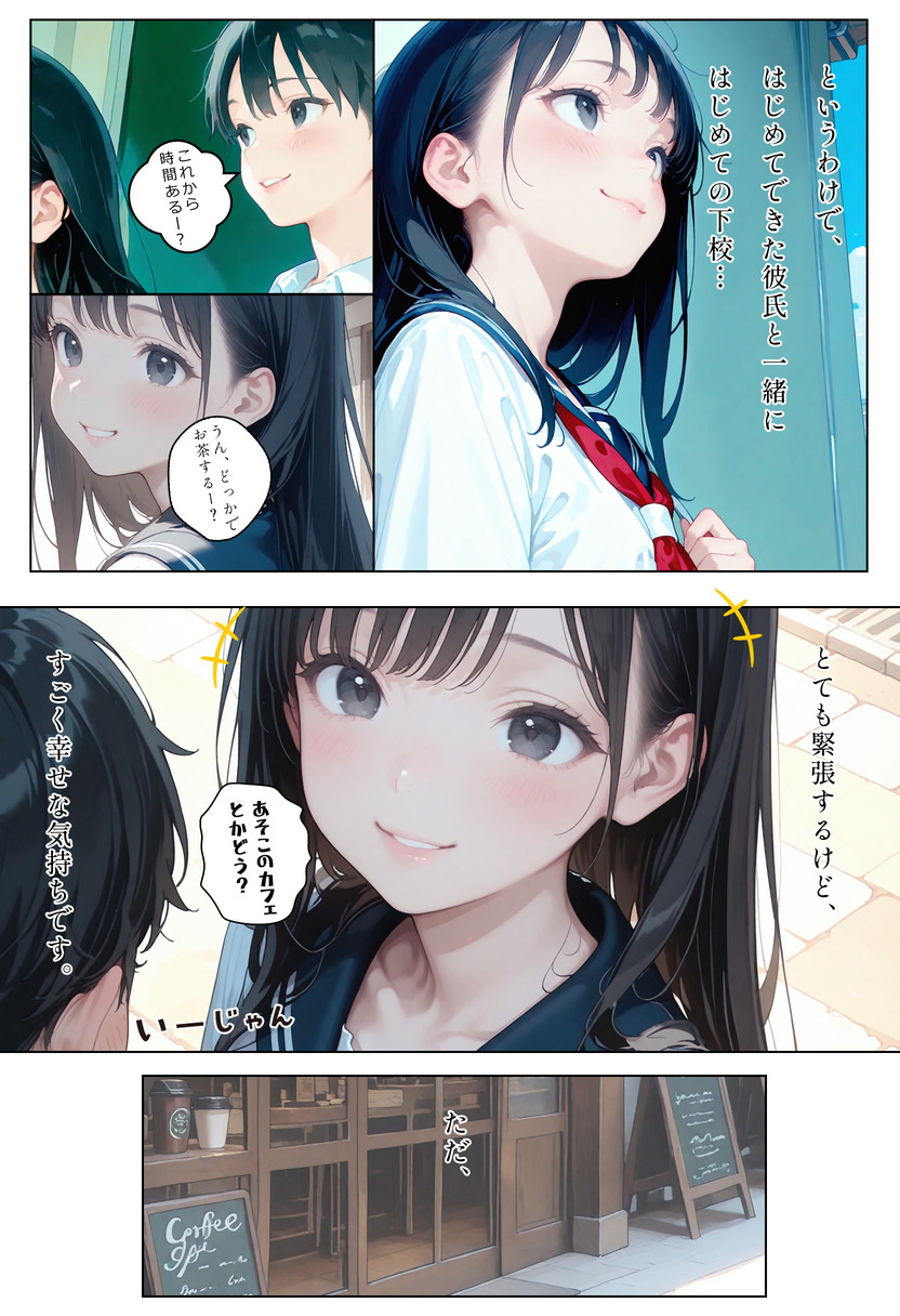 【えろまんが】清楚で可憐な制服美少女がエッチなことに目覚めて…