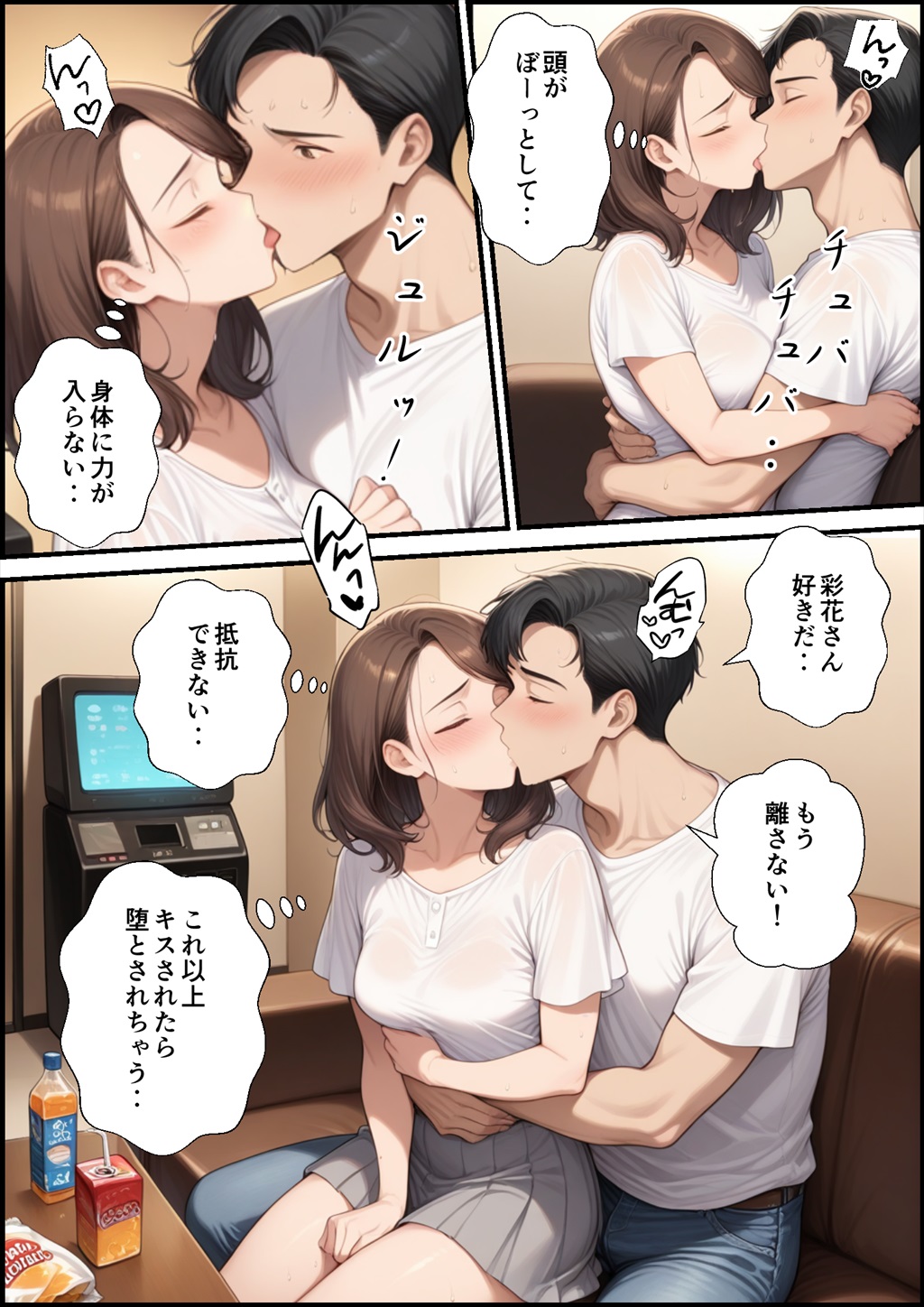 【えろまんが】夫や息子を愛しながらも流されて不倫してしまい若い男とのセックスの虜になっしまう主婦がシコリティーすぎるwww
