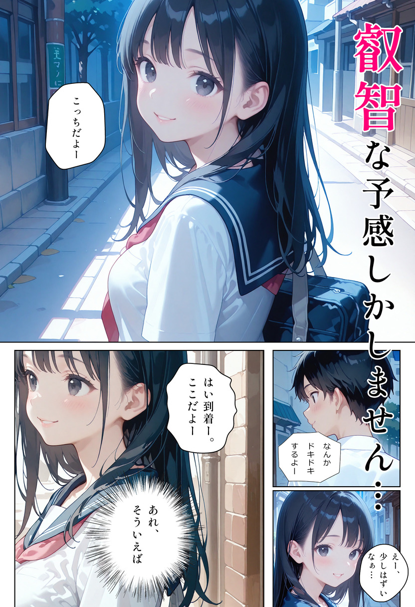 【えろまんが】清楚で可憐な制服美少女がエッチなことに目覚めて…