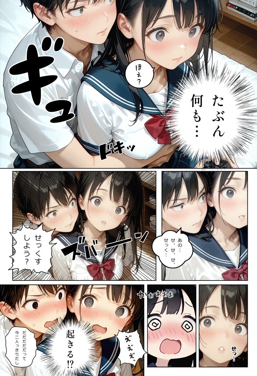 【えろまんが】清楚で可憐な制服美少女がエッチなことに目覚めて…