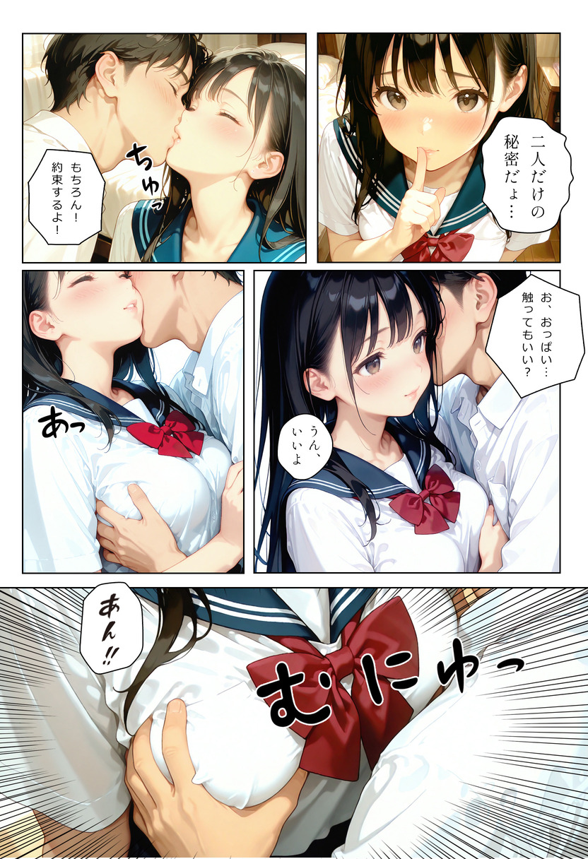 【えろまんが】清楚で可憐な制服美少女がエッチなことに目覚めて…
