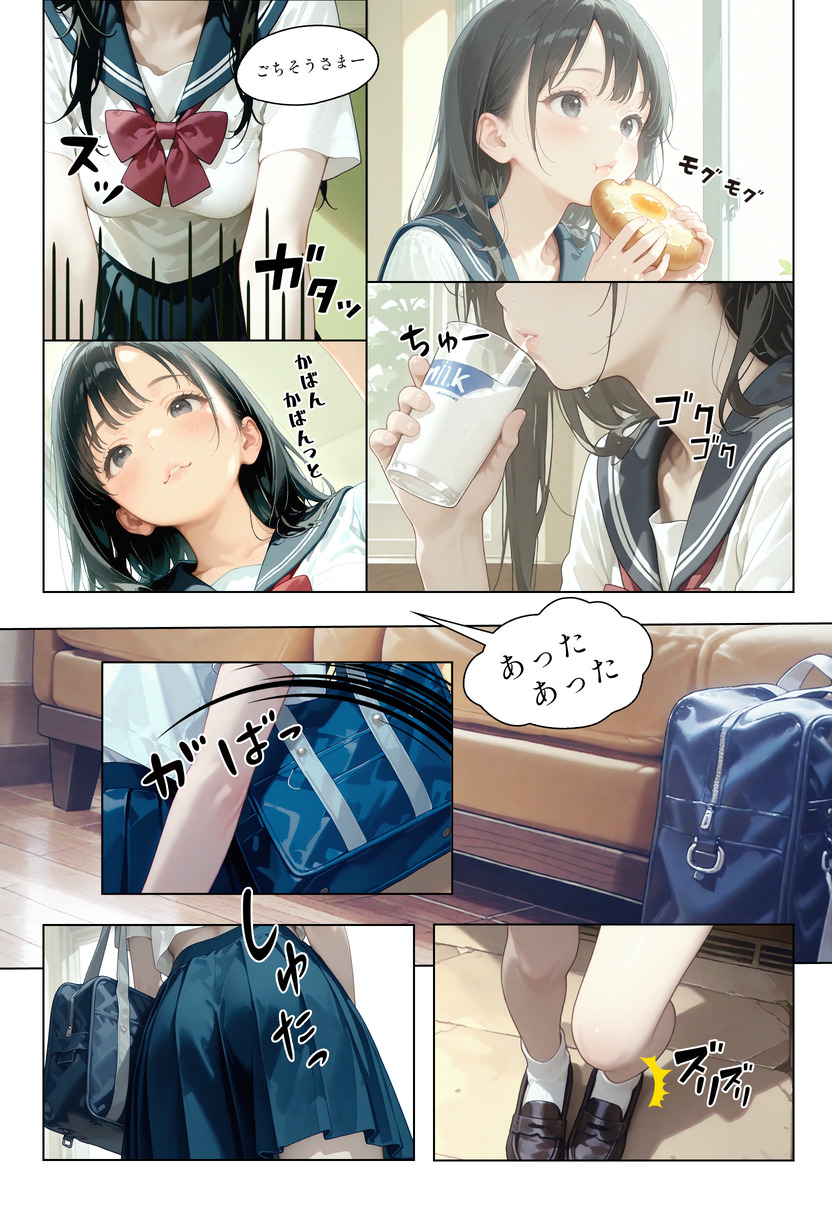 【えろまんが】清楚で可憐な制服美少女がエッチなことに目覚めて…