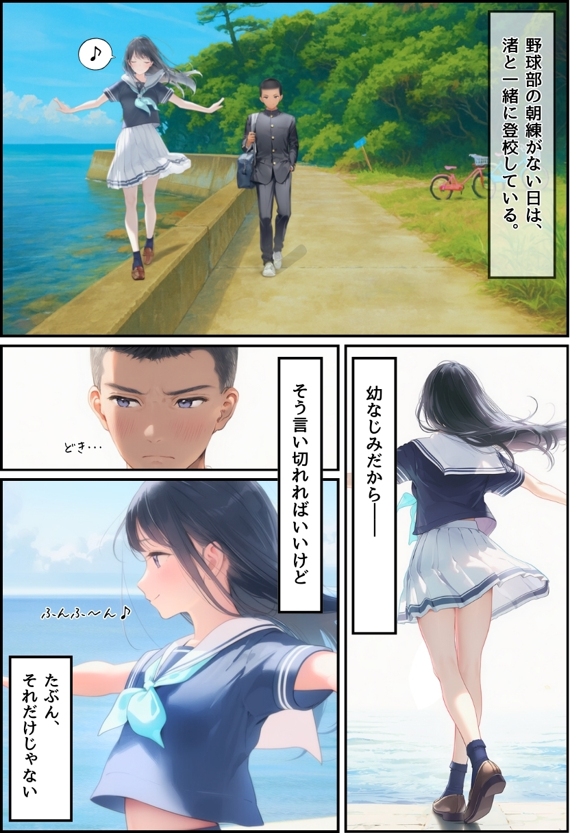 【エロ漫画】中年メタボ教師に寝取られる幼馴染み…悲しみと勃起が収まらない…