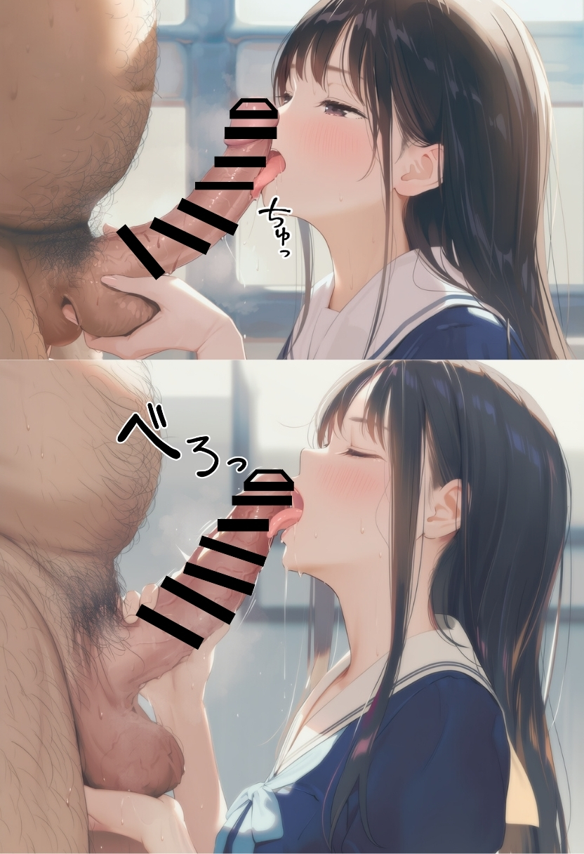 【エロ漫画】なんでこんなおじさんと…大好きな幼馴染がおっさんとエッチしまくっていて…