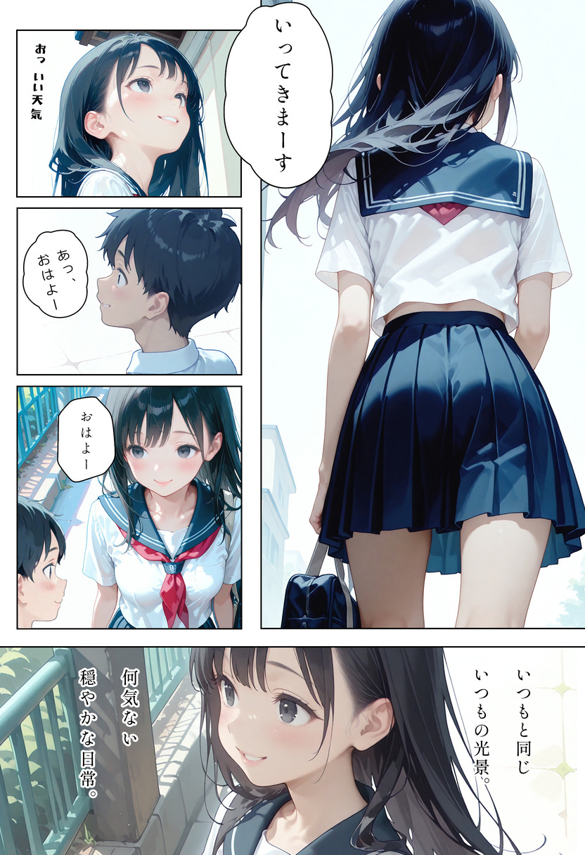 【えろまんが】清楚で可憐な制服美少女がエッチなことに目覚めて…