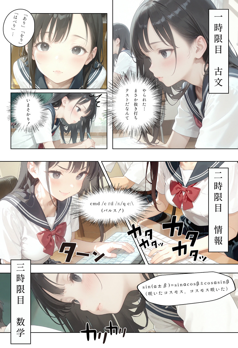 【えろまんが】清楚で可憐な制服美少女がエッチなことに目覚めて…