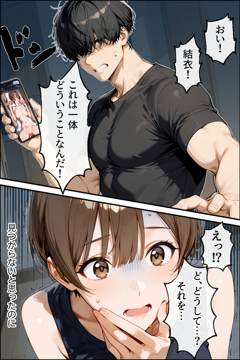【エロマンガ】妻を同人AVに出演させたら…複数の男と嬉しそうにセックスを楽しんでいて…