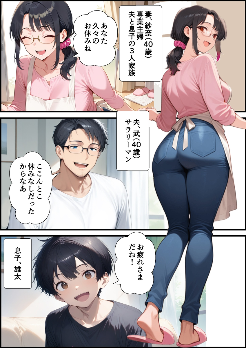 【エロ漫画】カフェでナンパしてきたおっさんに完全に寝取られ堕ちていく人妻さん