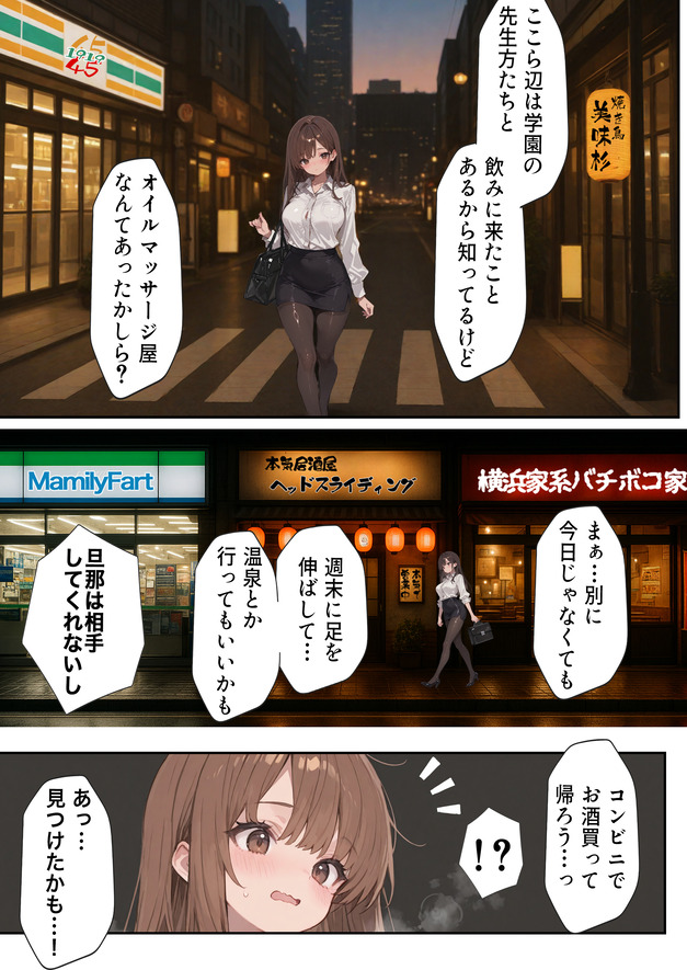 【エロマンガ】駅前にあるオイルマッサージで完全に寝取られる人妻さん