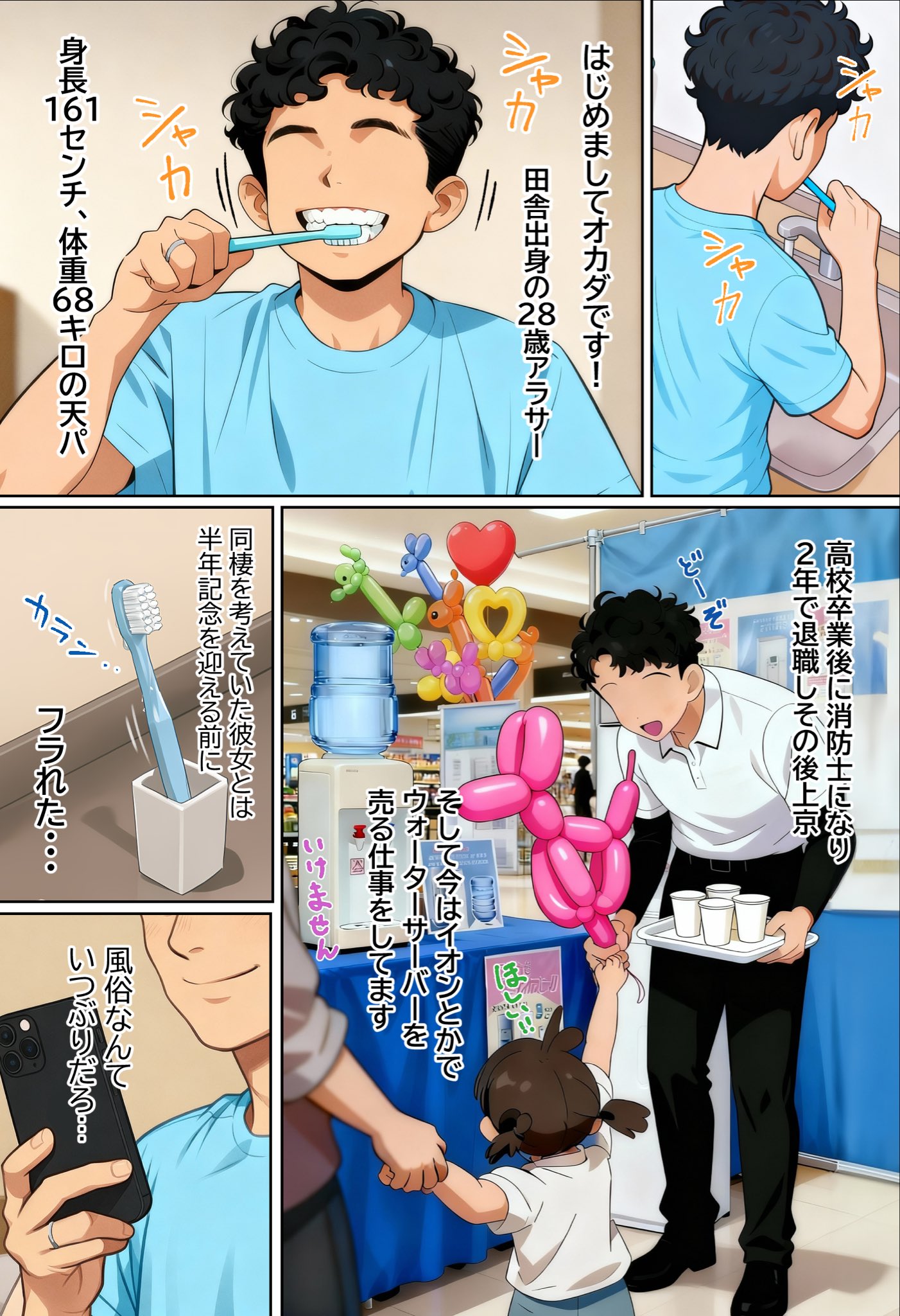 【エロ漫画】今日は風俗でもいくかなwww濃厚な風俗体験エロ漫画に勃起不可避！