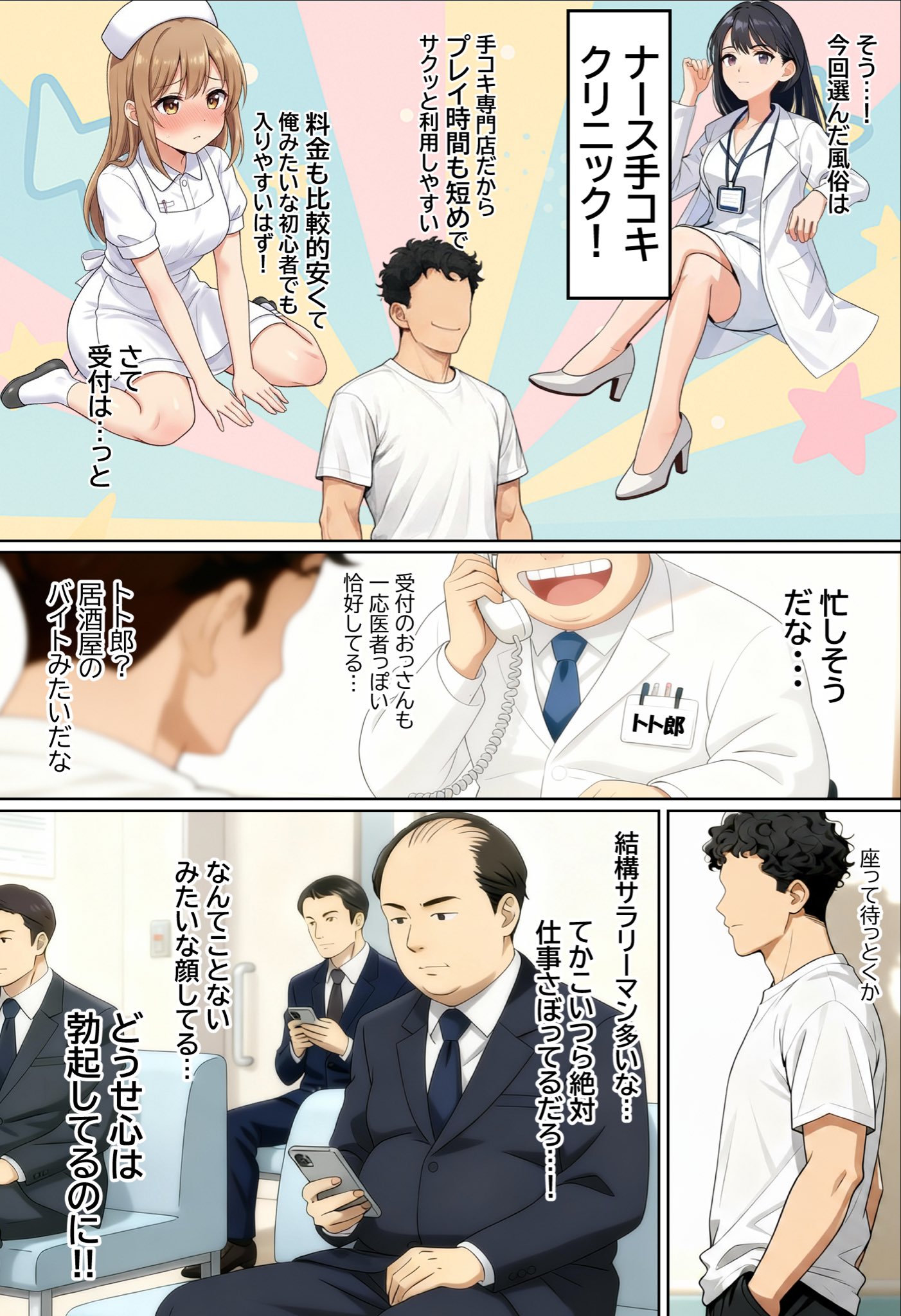 【エロ漫画】今日は風俗でもいくかなwww濃厚な風俗体験エロ漫画に勃起不可避！