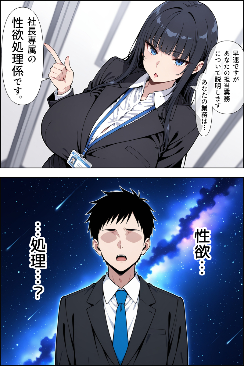 【えろまんが】新しく入社した会社で女社長の性処理を命じられたのですが…