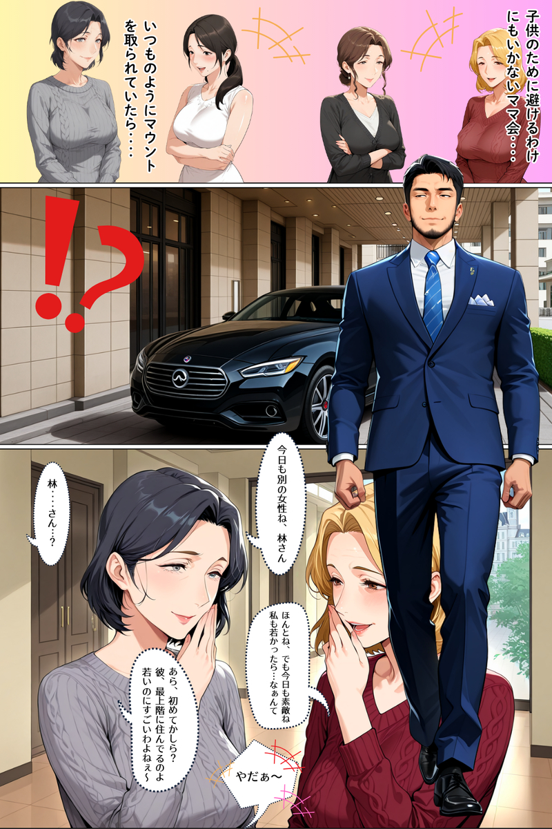 【えろまんが】憧れのタワマンで上層階の男の肉便器となる低層階の妻…