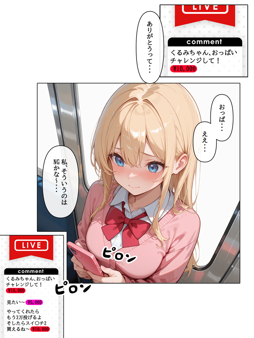 【えろまんが】配信にハマり数字の為に迷惑配信をする女にはエッチなお仕置きをするしかないなwww