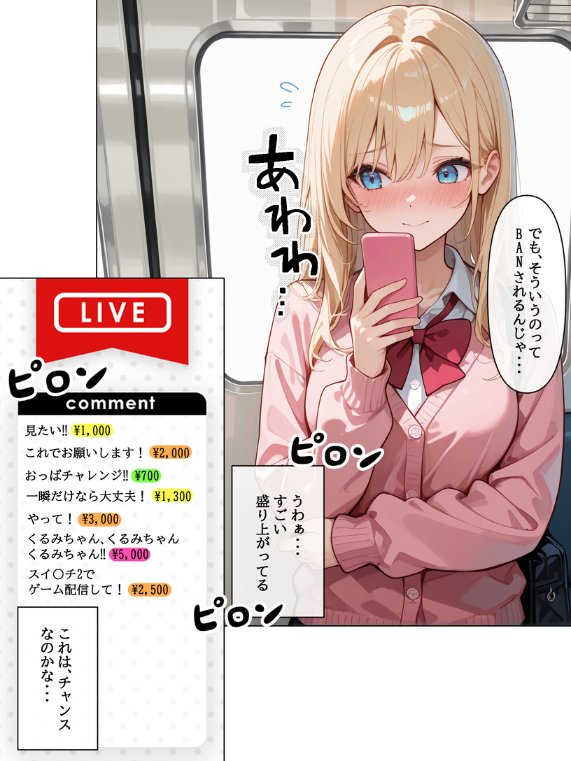 【えろまんが】配信にハマり数字の為に迷惑配信をする女にはエッチなお仕置きをするしかないなwww