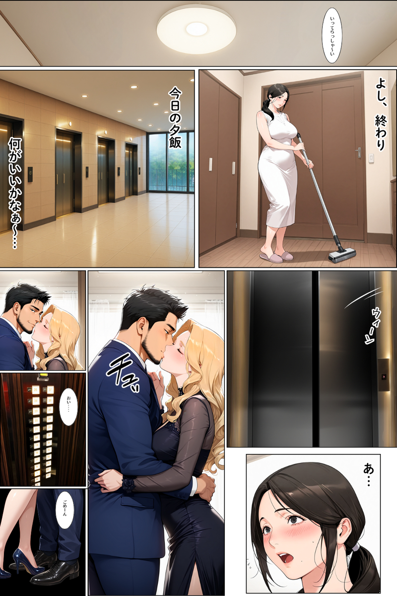 【えろまんが】憧れのタワマンで上層階の男の肉便器となる低層階の妻…